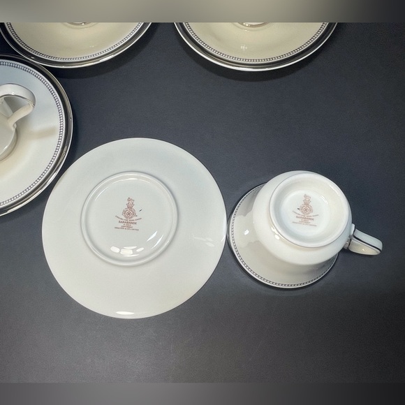 Royal Doulton SARABANDE Set of H.5023 Footed Teacups & Saucers - Picture 11 of 13